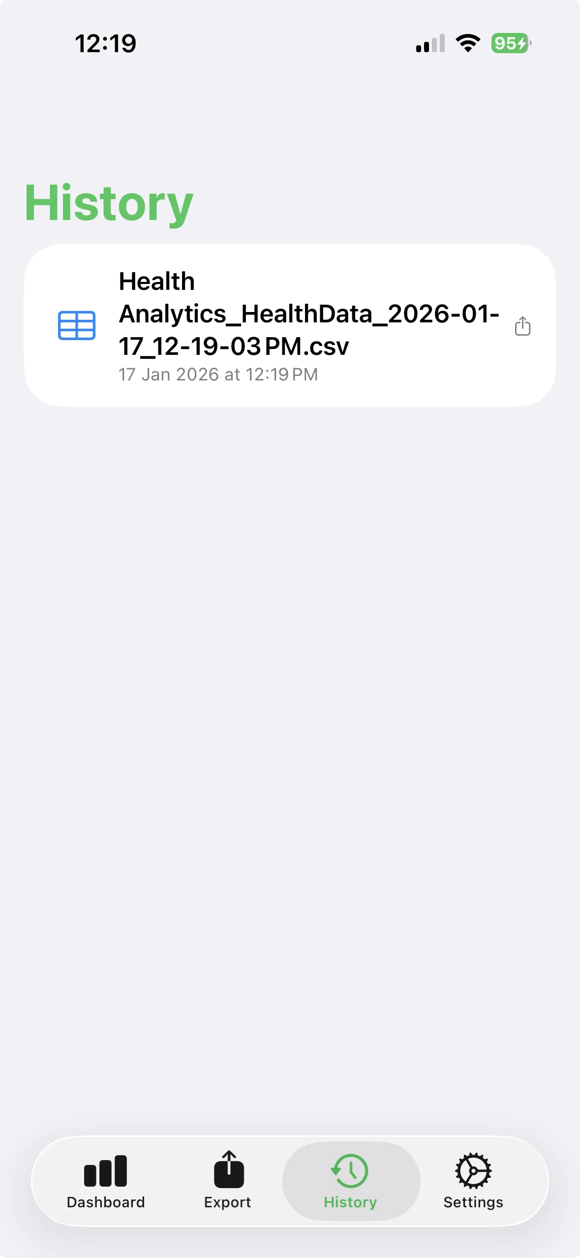 Exemplo de Exportação CSV